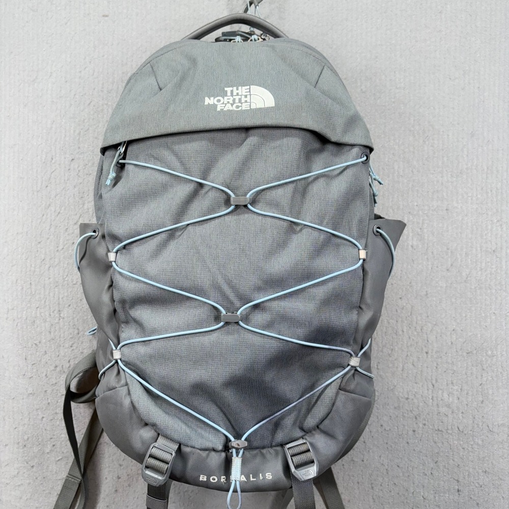 The North Face Borealis Backpack Unisex OS Gray Bungee Recycled Materials